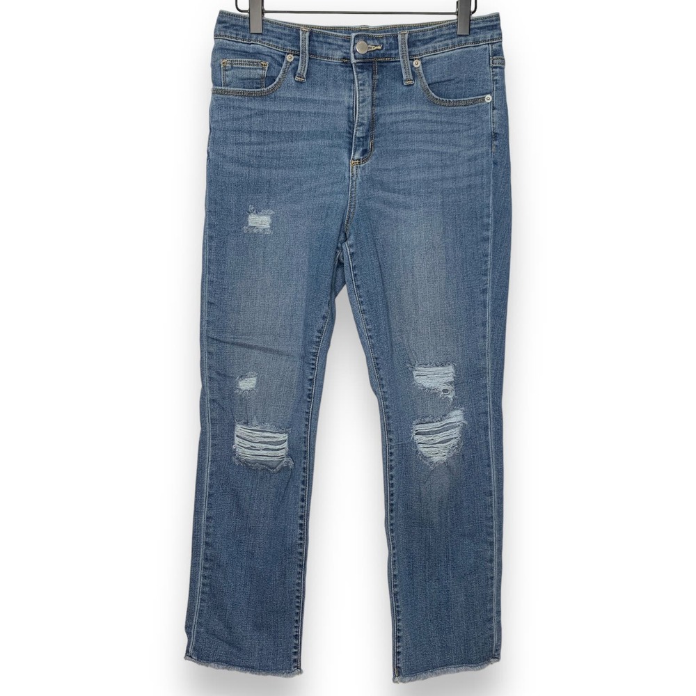 Universal Thread distress high rise straight crop